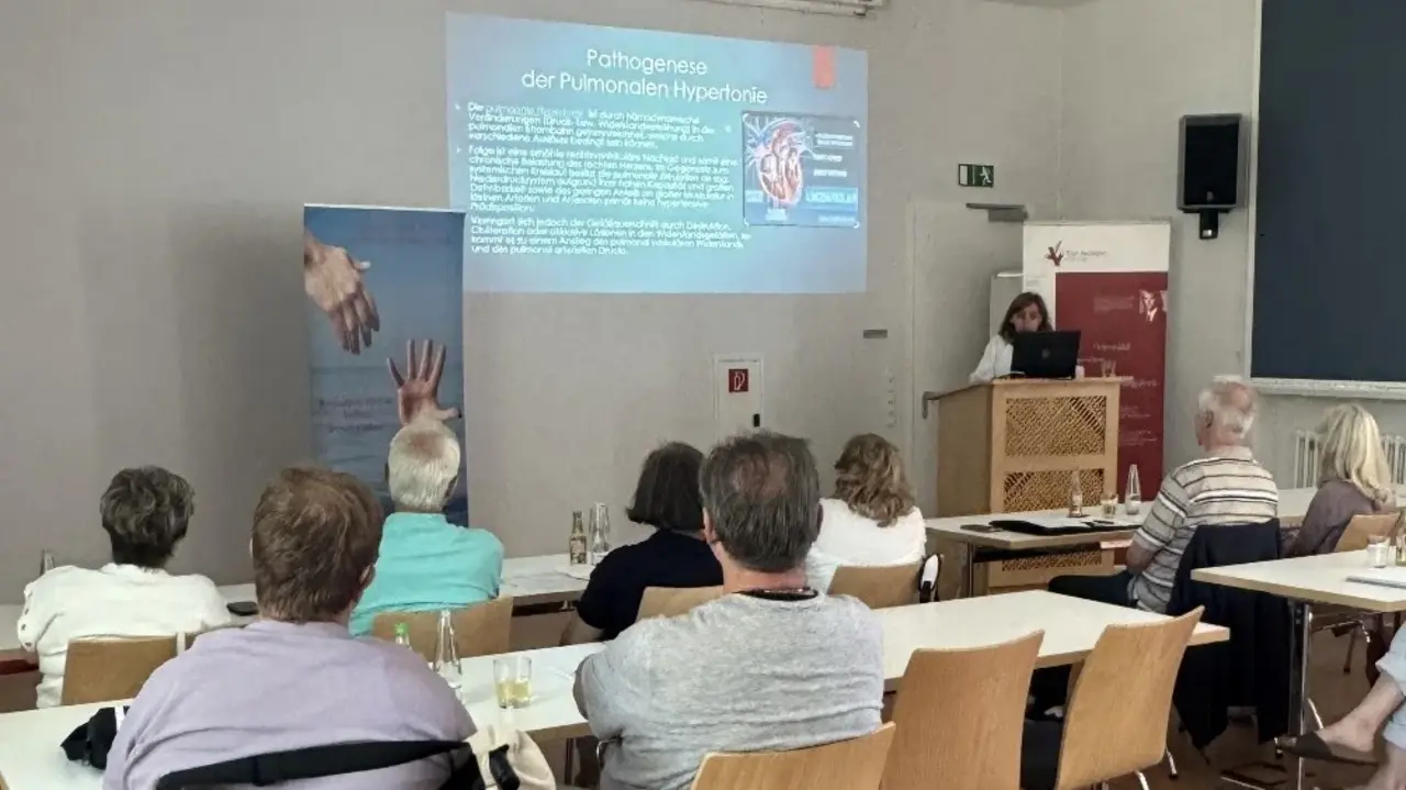 „Pulmonale Hypertonie verstehen – der erste Schritt zu mehr Lebensqualität“ war das Thema der Oberärztin Magdalena Makowska.