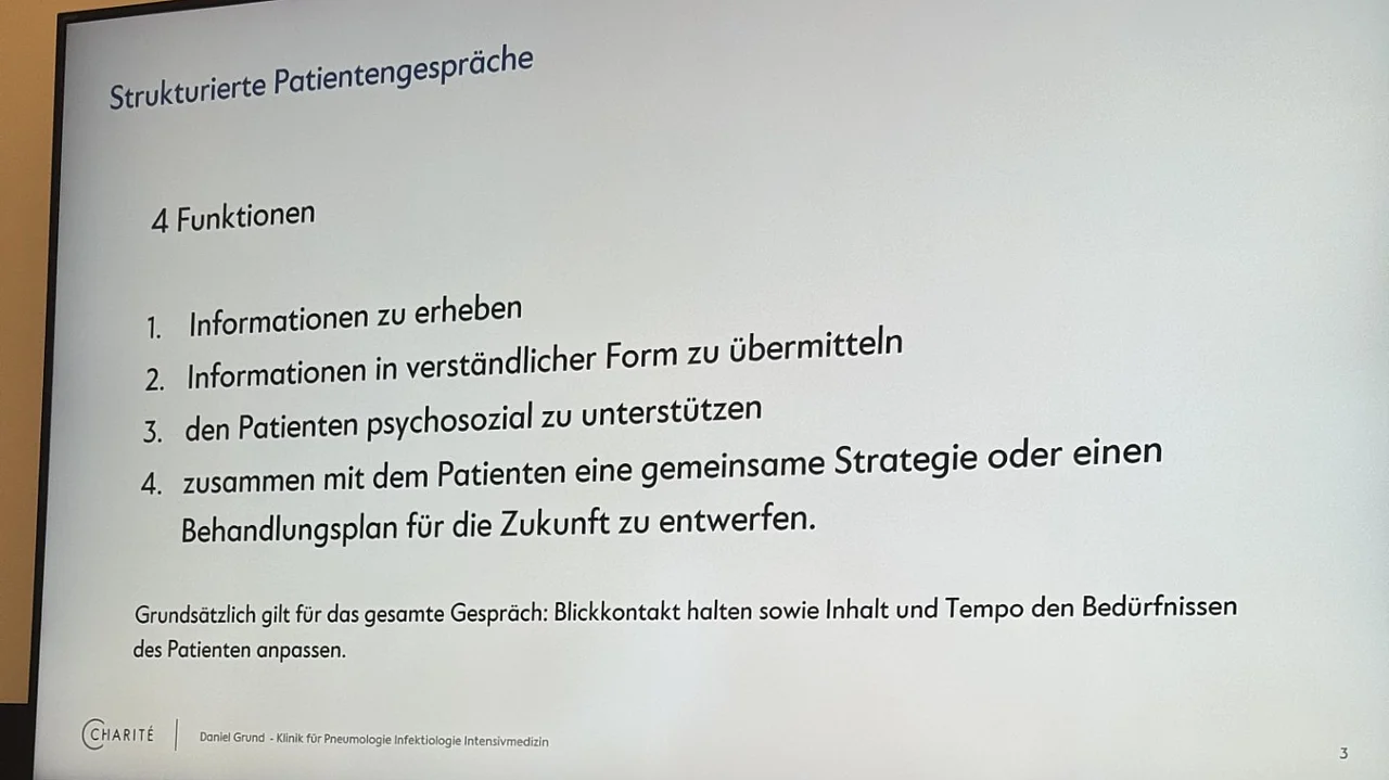 Zusammenfassung des Arzt-Patienten-Gesprächs