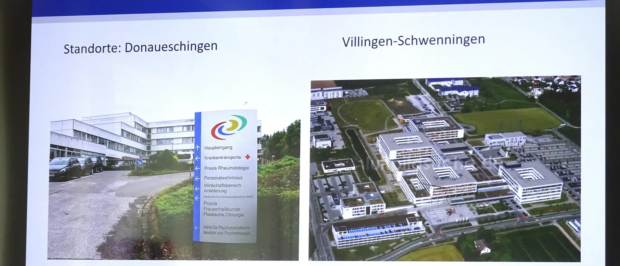 Übersicht der Klinik in Donaueschingen